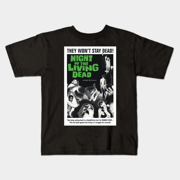 Night of the Living Dead Kids T-Shirt by Movie Vigilante
